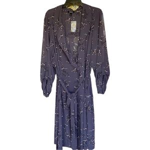 TORRID GREY FLORAL GEORGETTE CHIFFON TRENCH JACKET NWT SIZE 4